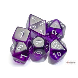 Chessex - Set 7 Dadi Poliedrici - Purple/White